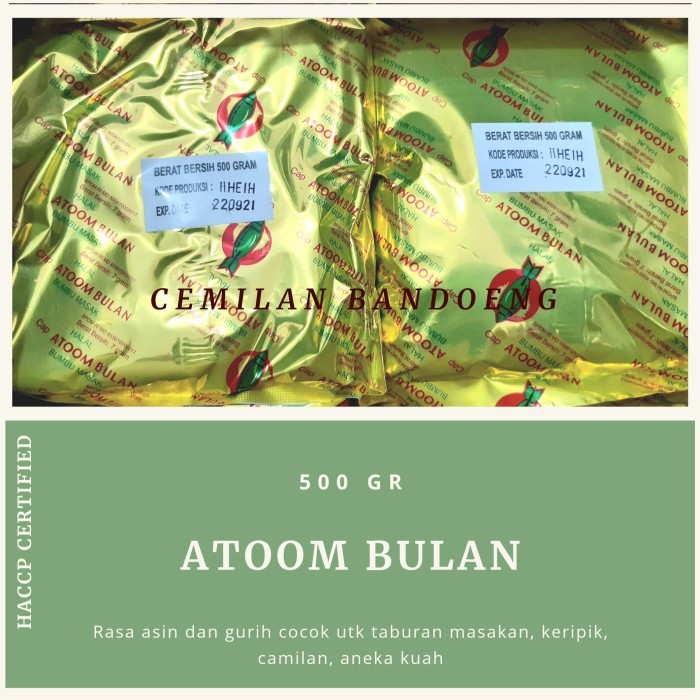 

[PROMO]New bumbu masak atoom bulan 500gr