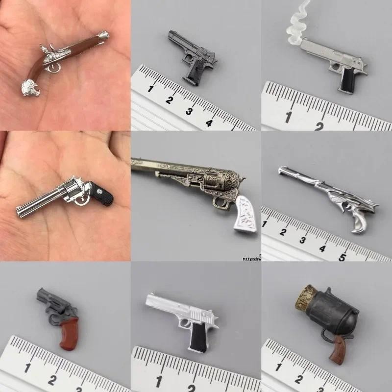 1/12 Scale Soldier Pvc Mini Revolver M1911 Desert Eagle Weapon Gun Pistol Model for 6'' Male/Female 