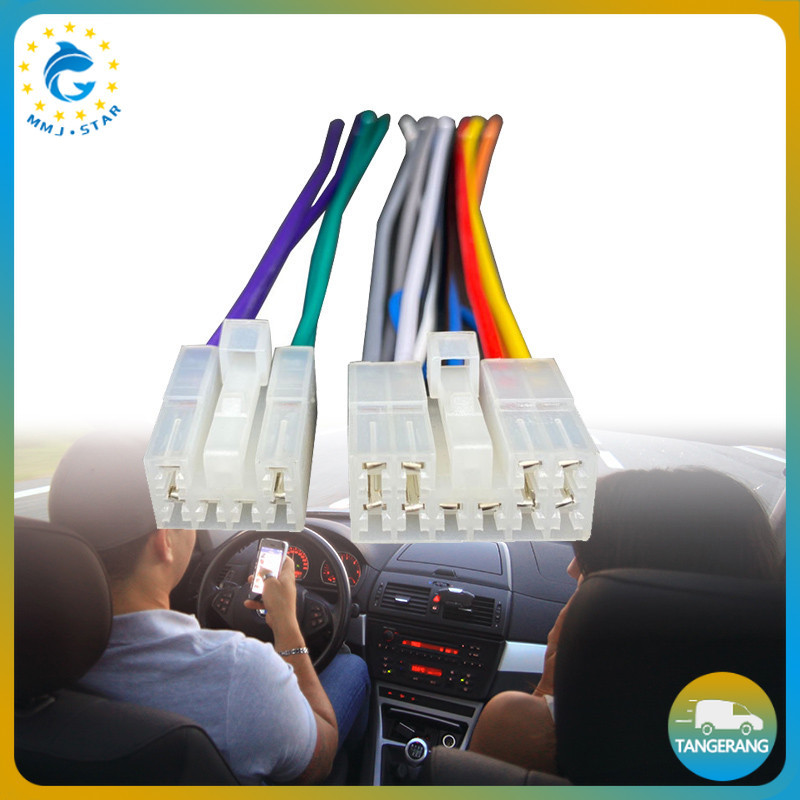 Soket Audio Mobil Toyota Avanza/Xenia/Innova Head Unit Connector Male Female 150mm