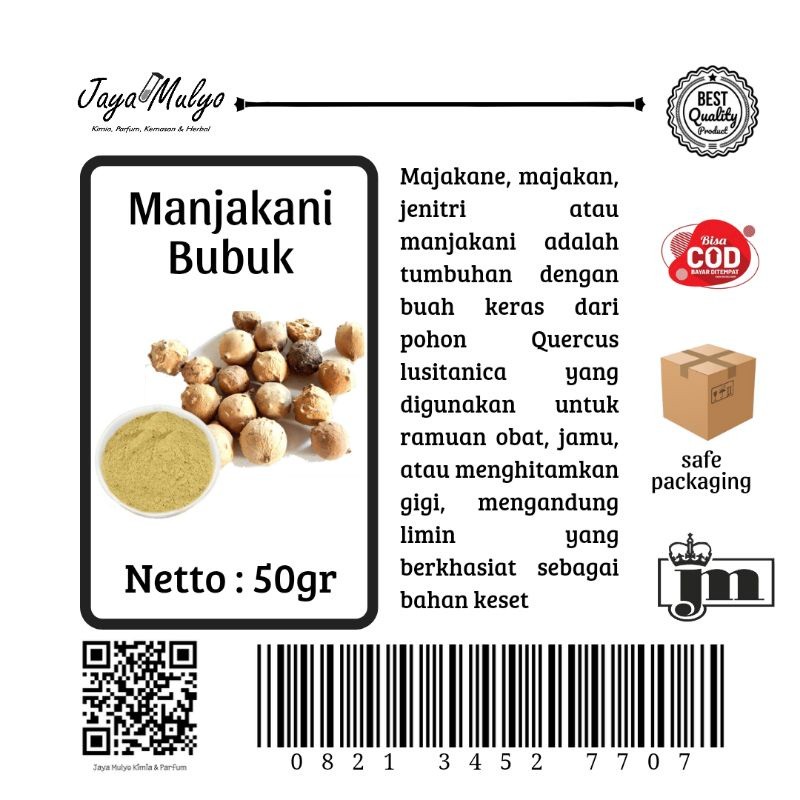 

Manjakani Bubuk (50gr)