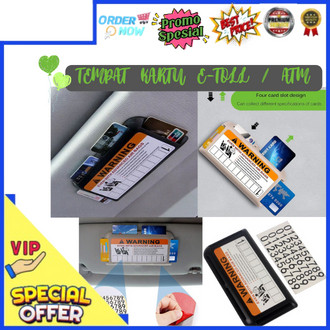 Bisa Cod Tempat Kartu E Toll E Money Atm Card Holder Organizer Tiket Parkir Mobil