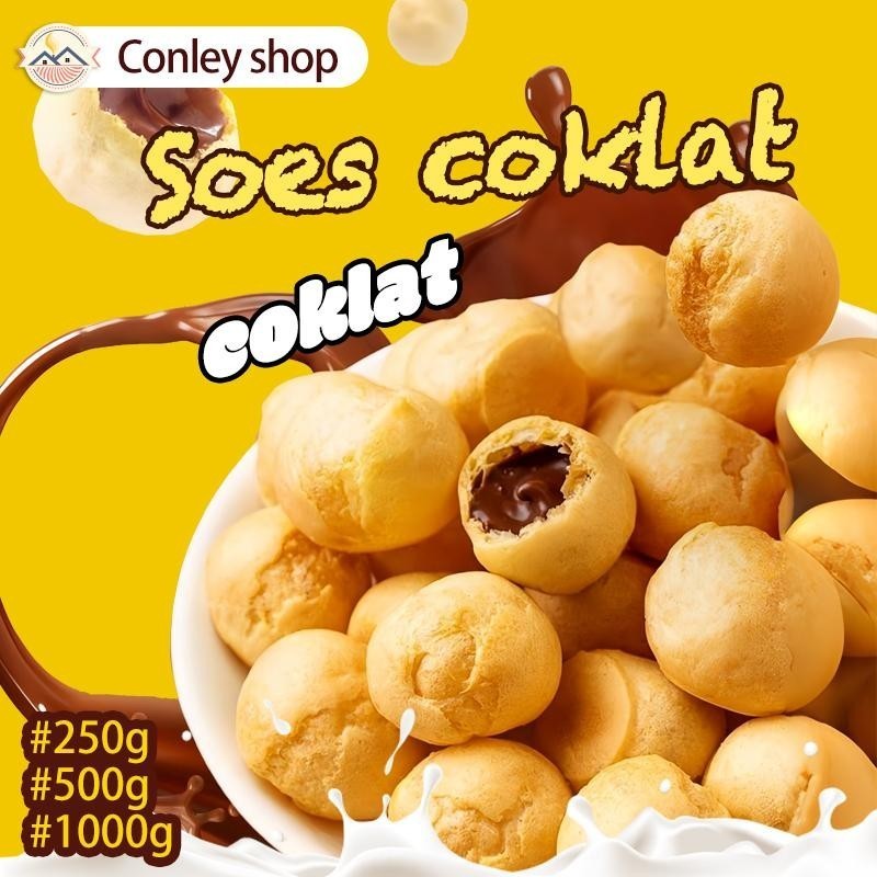 

Terbaru terlaris COD Soes Coklat Cokelat 500g/1kg/Update kemasanterbaru / merekbaru/Malona/ halal Kue Sus Kering Isi soes coklat lumer 1 kgr Enak Murah （Cemilan keluarga, cocok untuk dewasa dan anak-anak） Chocolate Food Makanan Snack