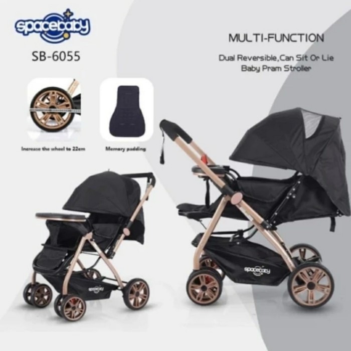 ZAHEERA - KERETA DORONG BAYI SPBABY SB-6055 BABY STROLLER SB6055 SB 6055