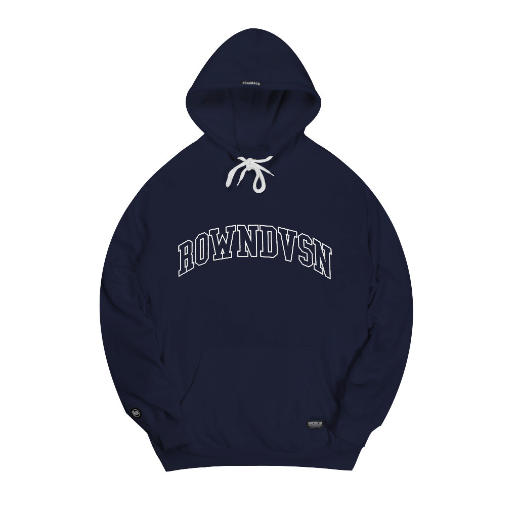 Rown Division Official Pullover Hoodie - Rowndvsn Jaket Serrano Navy