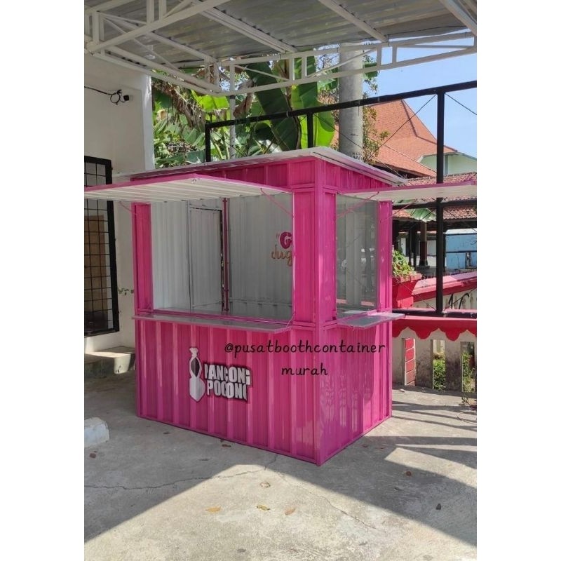 Booth container gerobak jualan 2 x1.5 tinggi 2meter