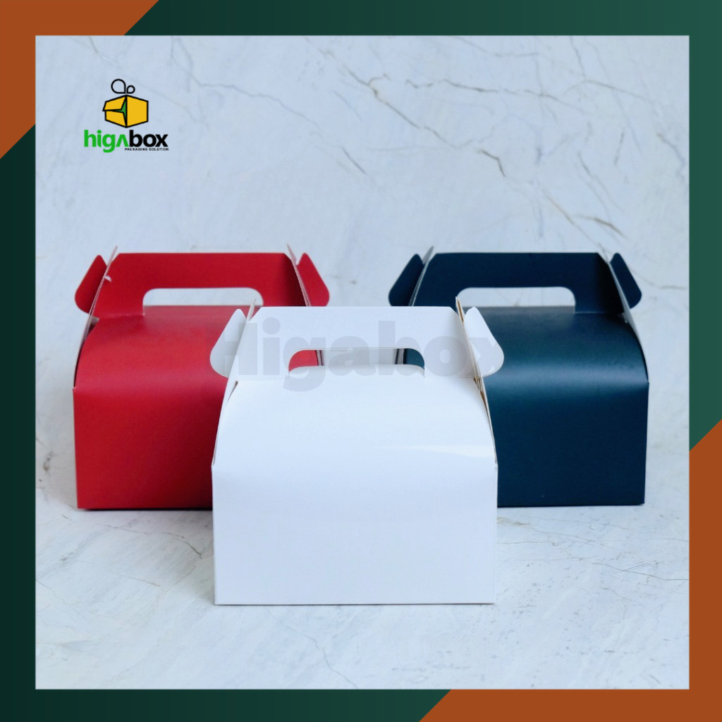

Gable Box / Gable Box Bolu Gulung / Kotak Kue / Box Makanan / Dus Hampers / Gift Box | HE03