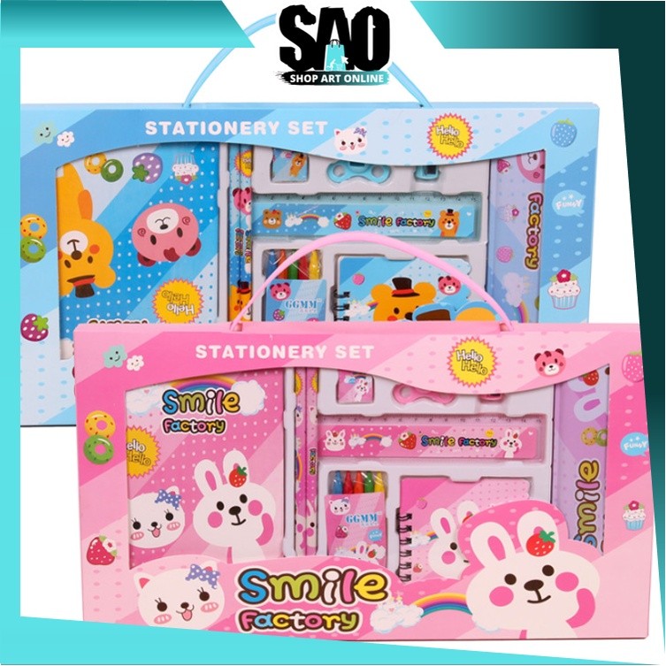 

6.6 SAO - S5982 Set Alat Tulis 8 In 1 / Set Alat Tulis Anak Motif Kartun / Set Alat Tulis 8 In 1 Lucu / Stationery Set 8 In 1 Lucu