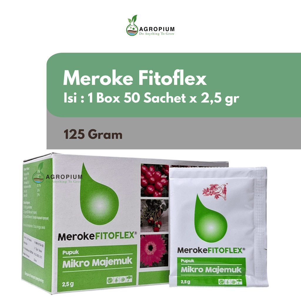 Pupuk Mikro Majemuk Meroke Fitoflex Isi 1 Box 50 Sachet