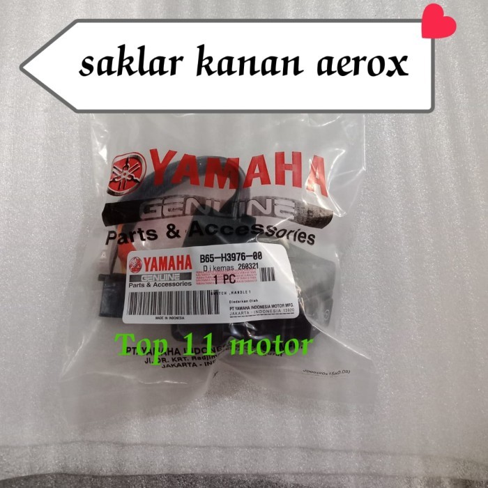 saklar kanan aerox / holder saklar kanan yamaha Aerox B65
