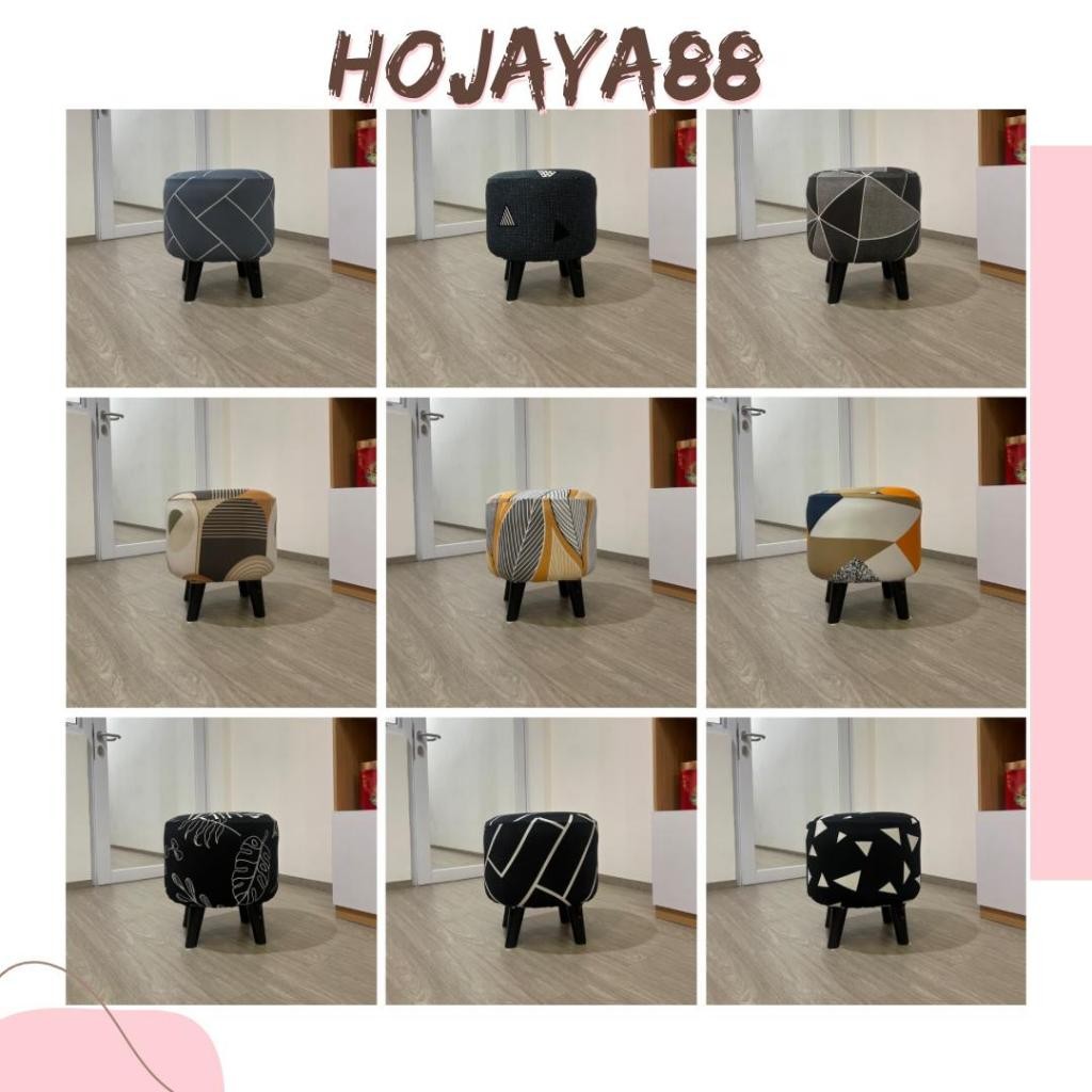 ABOLAILSHOP  Sarung Stool Bulat / Penutup Stool Bulat / Cover Stool Bulat