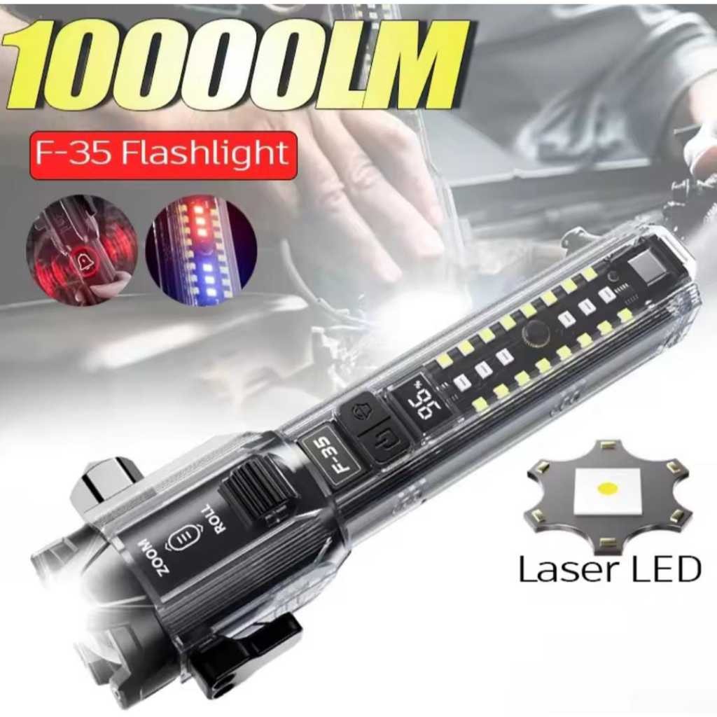 SENTER LED SUPER TERANG / SENTER CAMPING / SENTER MULTIFUNGSI PEMECAH KACA