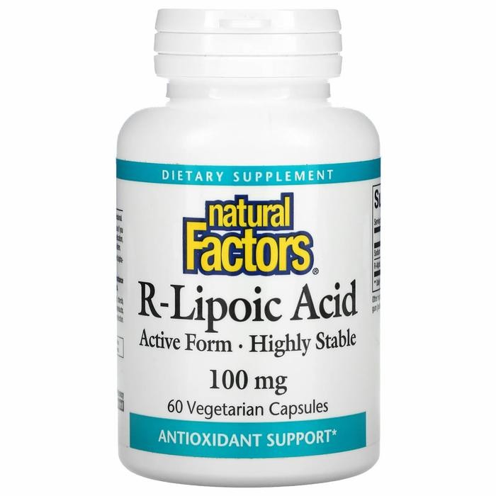 Natural Factors R-Lipoic Acid 100 mg 60 Veg Caps