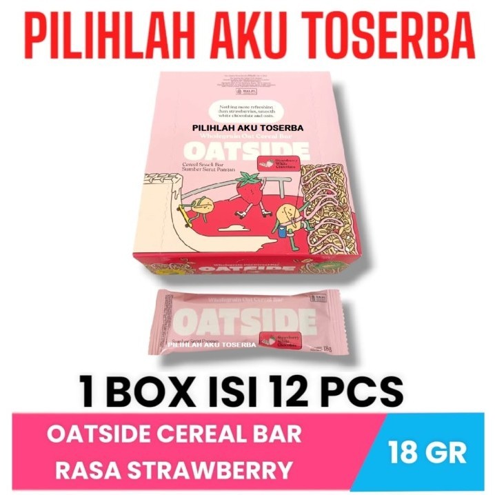

Oatside Oat CEREAL BAR STRAWBERRY - ( HARGA 1 BOX )