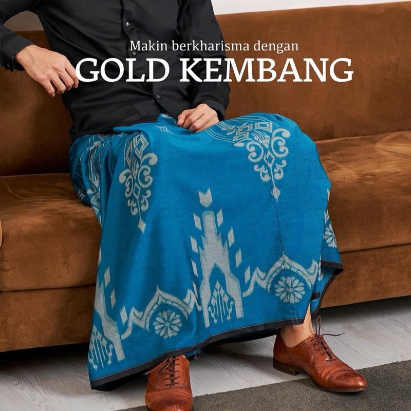 MANGGA GOLD KEMBANG Dewasa Premium| Sarung Mangga Gold Kembang| Sarung Abah Anza|
