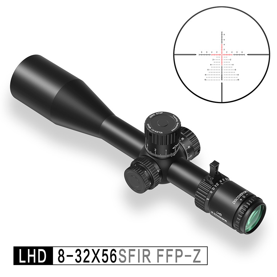 Discovery LHD 8-32X56SFIR FFP-Z Riflescopes ZERO STOP Optical Shooting Sights HD Bright Glass First 