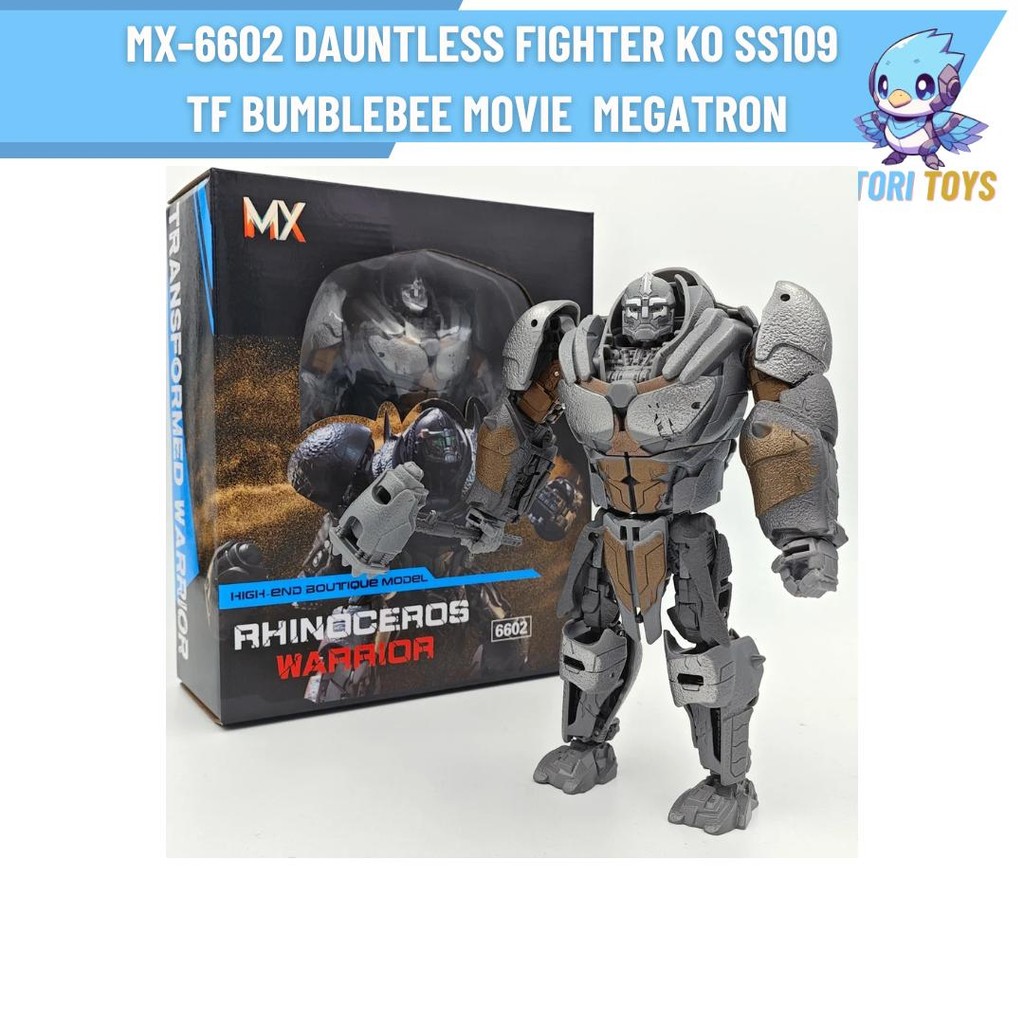 MX 6602 Rhinoceros Warrior Rhinox Mainan Robot Badak TF Rise Of The Beast