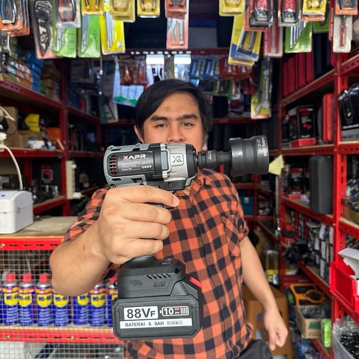 Gudang Jatek Promo Impact Wrench APR 500 NM Paketan CVT Plus Packing Kayu