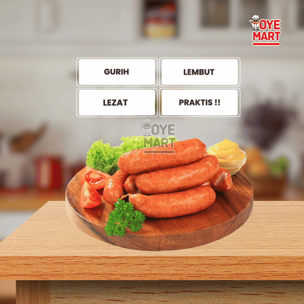

Champ Chicken Sausage 375 Gr (Sosis Ayam Protein Tinggi)