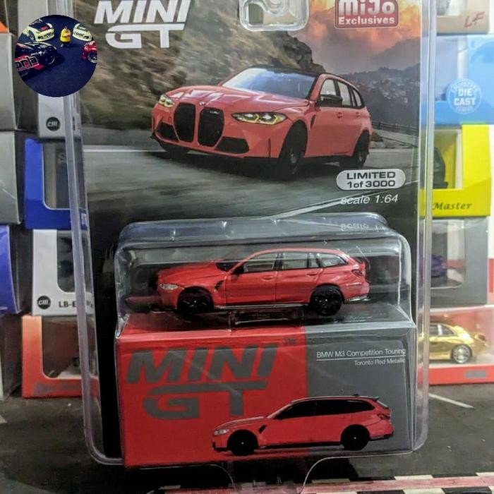 HJ99 Diecast Mini GT BMW M3 Competition Touring Toronto Red Metallic no 700 Blister