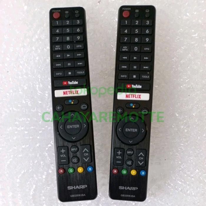 REMOT TV SHARP ANDROID TV YOUTUBE GB326WJSA