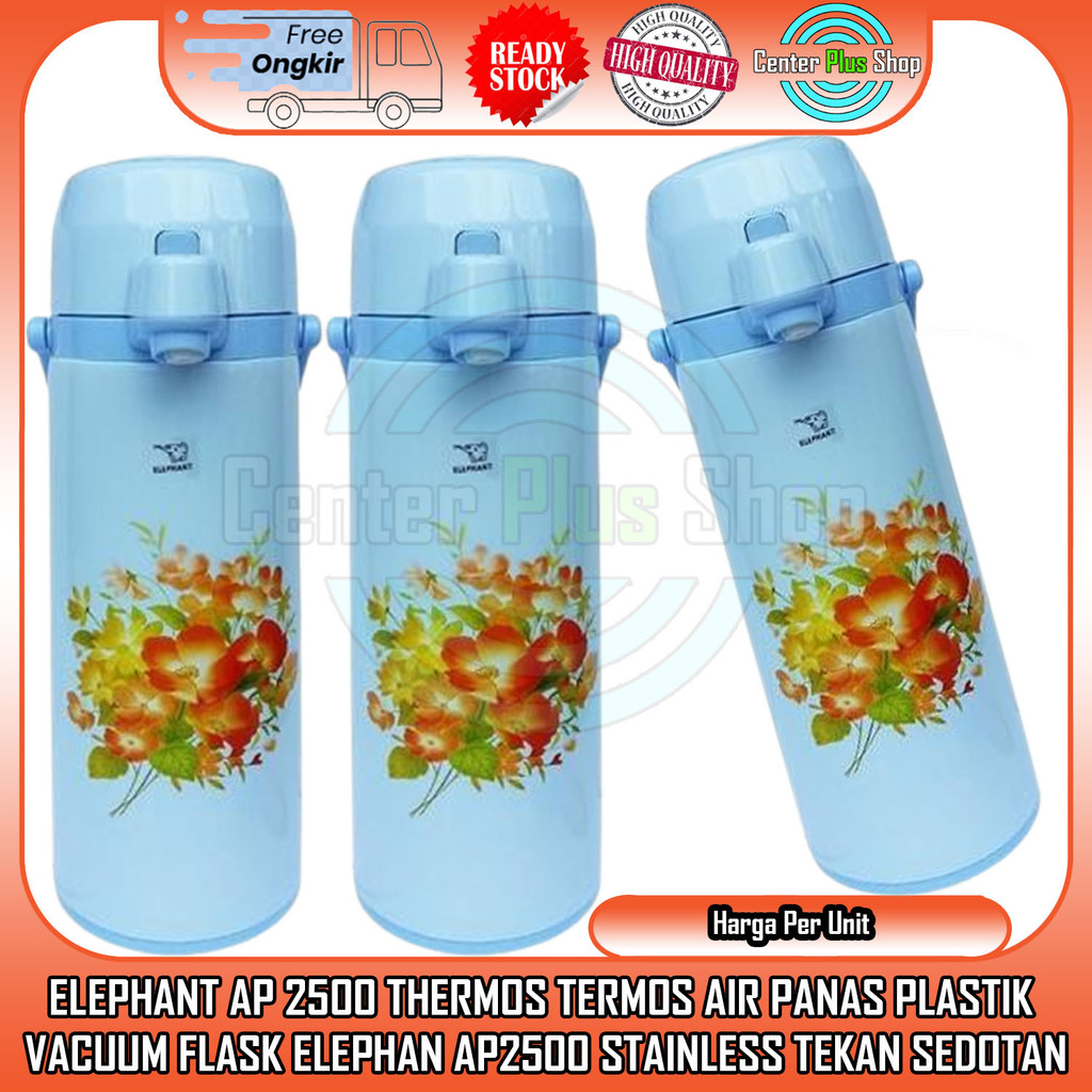 Elephant AP 2500 Elephan Ap2500 Termos Penyimpan Aer Hot Air Panas Pompa 2.5 Liter Airpot Pencet The