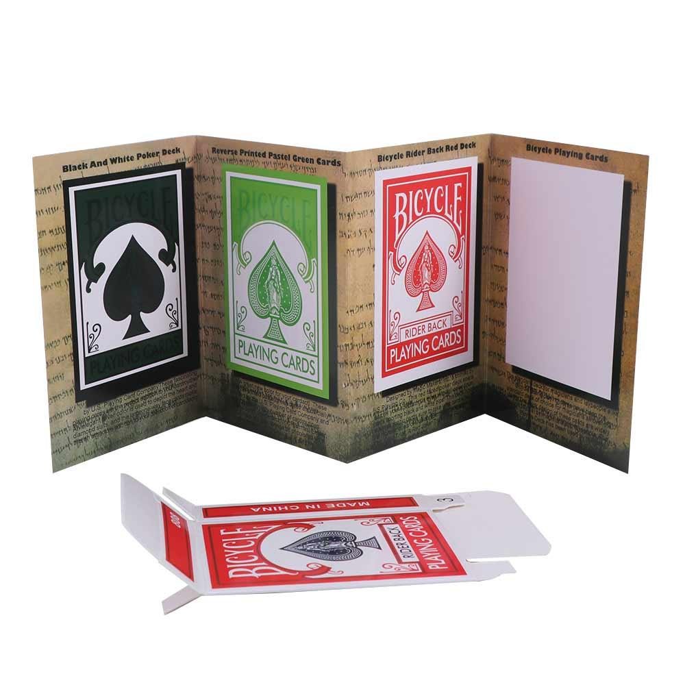 Comedy Advertising Cards 3D Advertising Magic Tricks Card Gimmick Props Card Deck Close Up 3D Game S