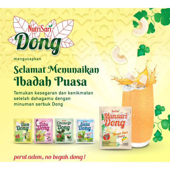 

Nutrisari Dondong 14gr 10 Sachet