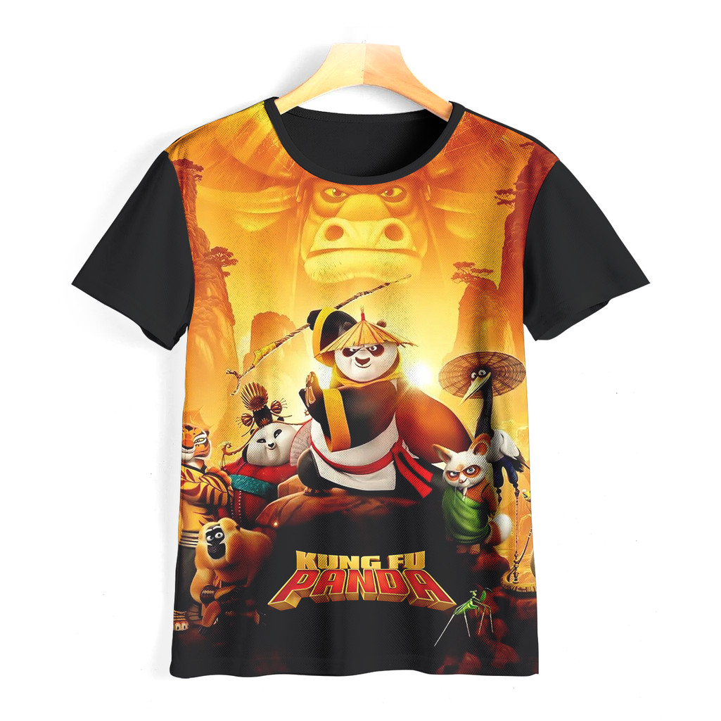 Kaos Kung Fu Panda Keren dan Adem | Kaos Kung Fu Panda Anak | KFP0008