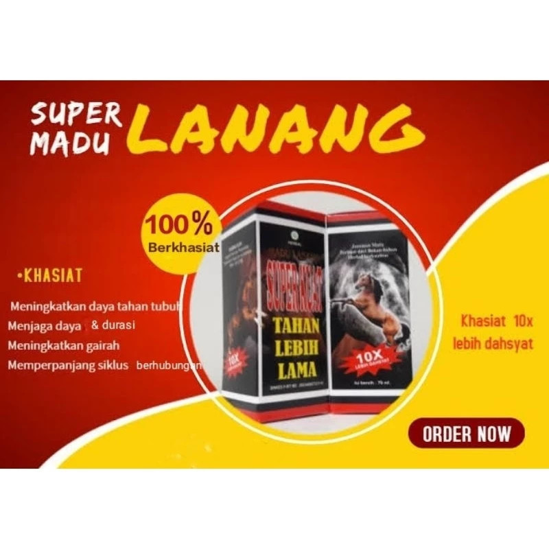 tonik super premium cap Lanang Madu Super Strong 10X Lebih Lama Original