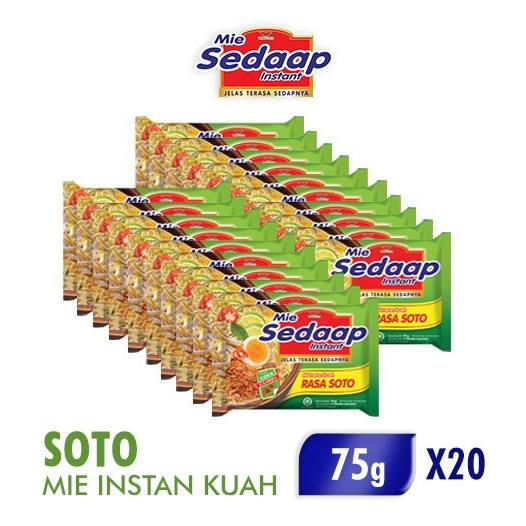 

MIE SEDAP Sedaap Mie Instan Soto 20 PCS