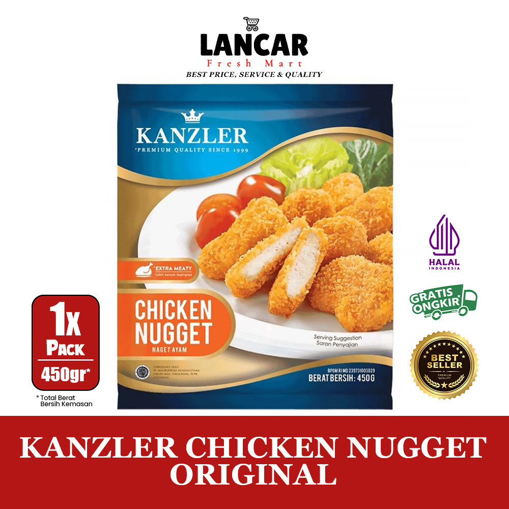 

KANZLER CHICKEN NUGGET ORIGINAL 450GR