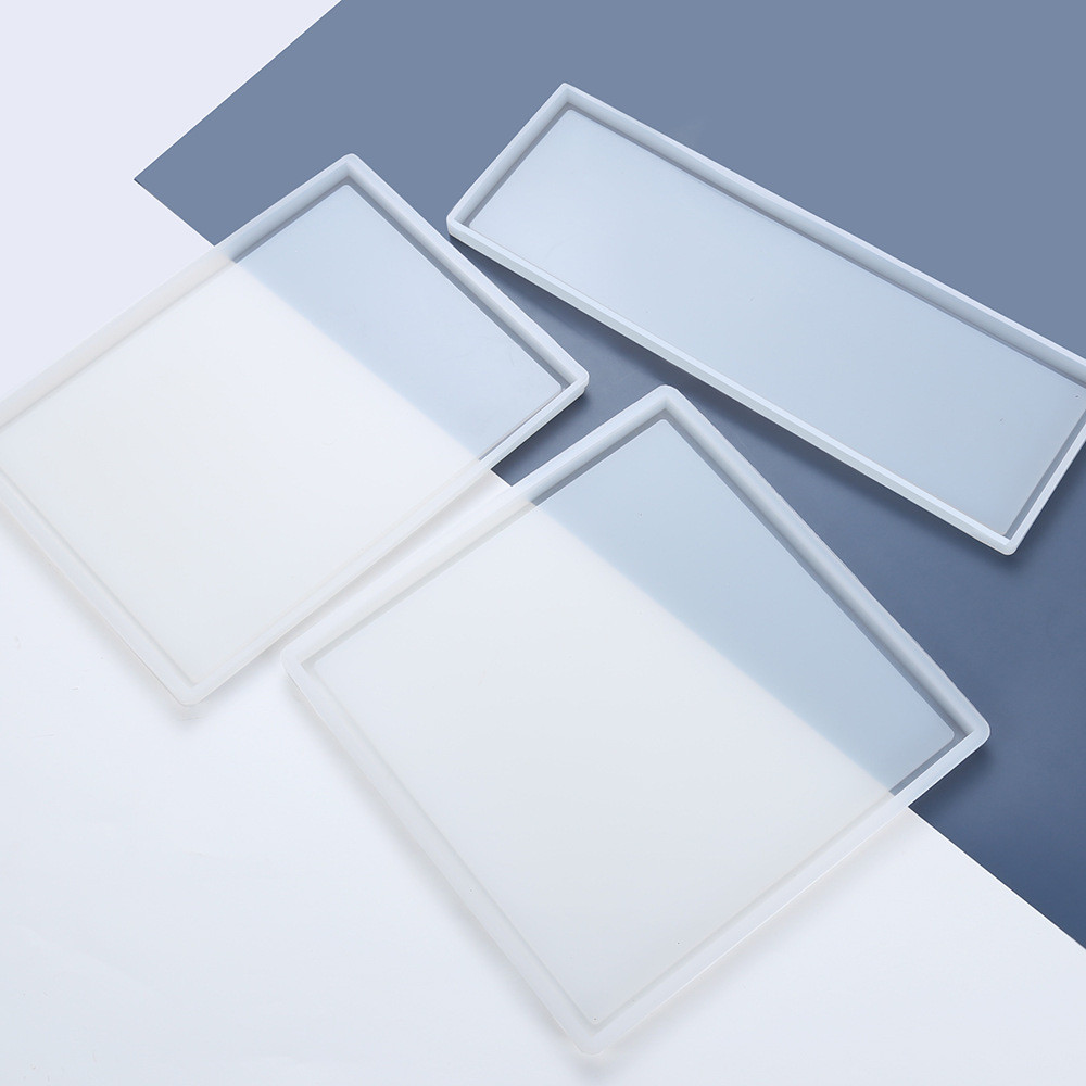

Rectangular Coaster Silicone Mold for DIY Crafts Coaster Making Epoxy Make Your Own Coaster For Resin