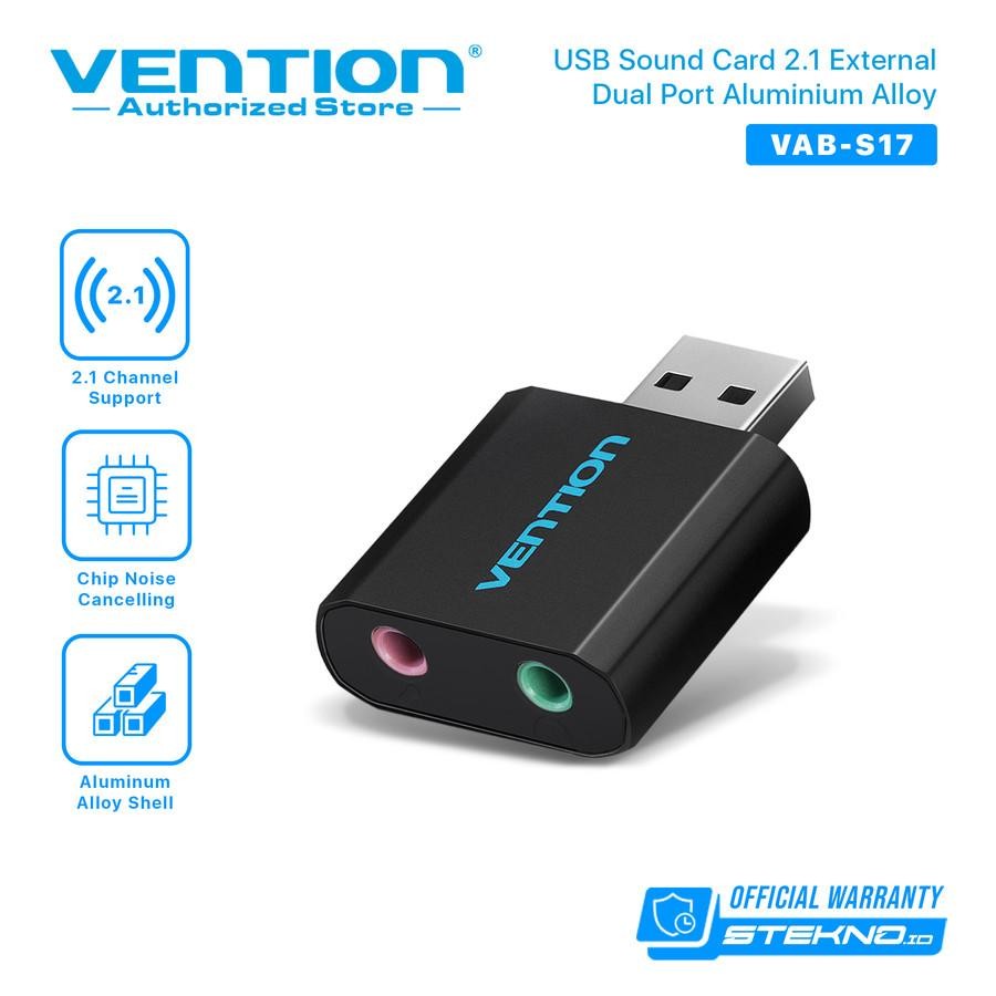 VENTION USB Sound Card Microphone Input and AUX Output Universal - S17