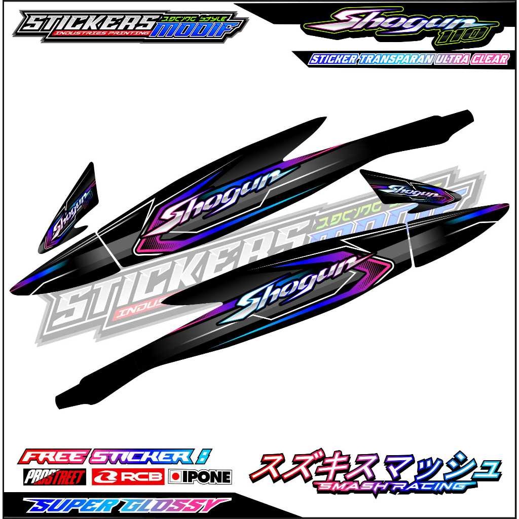 STRIPING VARIASI SUZUKI SHOGUN R 110 / STICKER LIST VARIASI MOTOR SUZUKI SHOGUN R 110