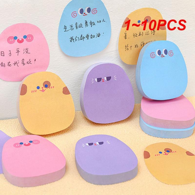 

1~10PCS 60sheets Sticky Notes Cute Cartoon Colorful Memo Pad Ins Kawaii Stationery Posted Tabs Its Memo Message Paper School
