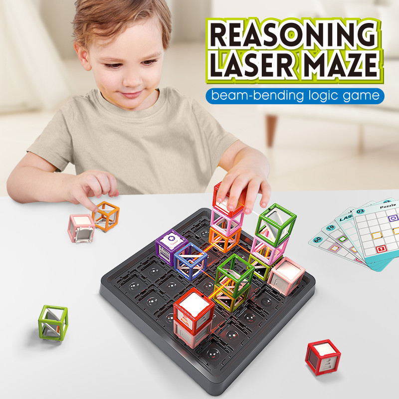 

Coolbank Laser Maze STEM Toy Set | Brain-Boosting Game Maze Puzzles Educational Toys Parent-Child Interactive Children Boys Gift