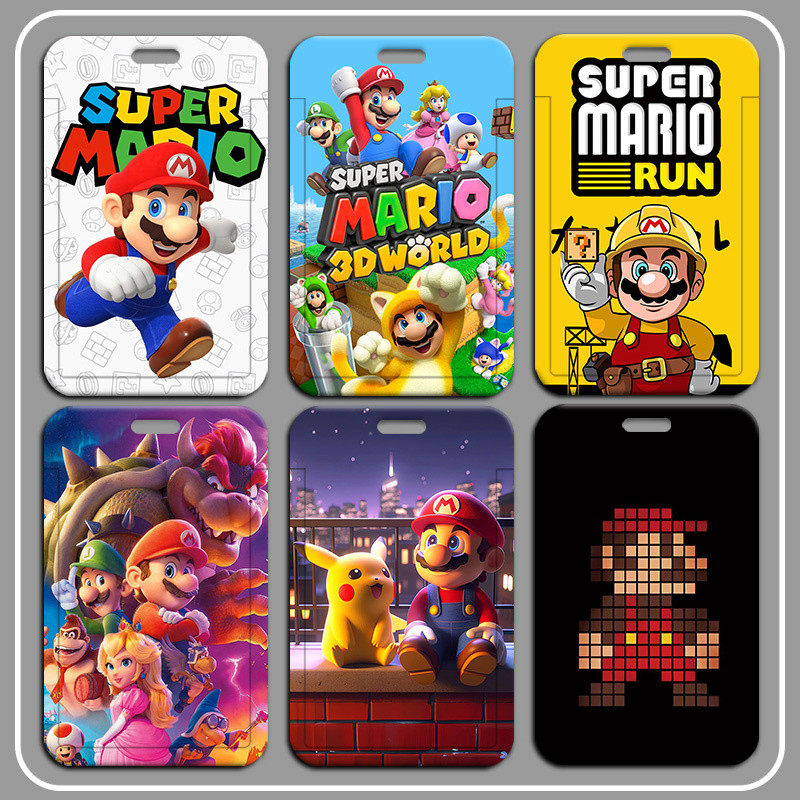 

ID CARD HOLDER, tempat kartu Super Mario Kawaii, cocok untuk kantor/sekolah, tempat kartu pelajar/tempat kartu transportasi, tempat kartu akses, tempat kartu identitas penduduk,Gantungan Kartu Nama。