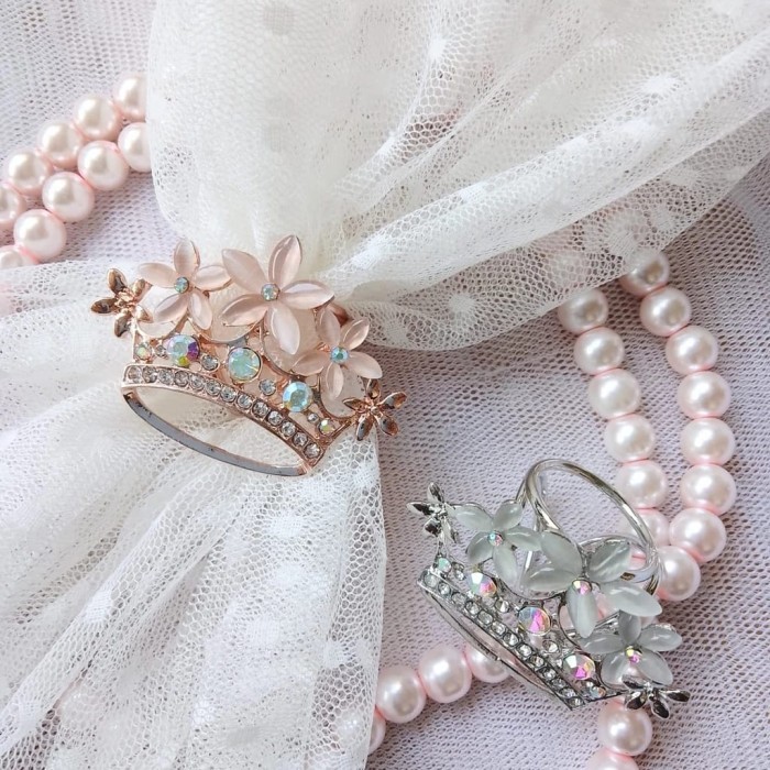 Ring Bros Hijab Mahkota Bunga  - Gold