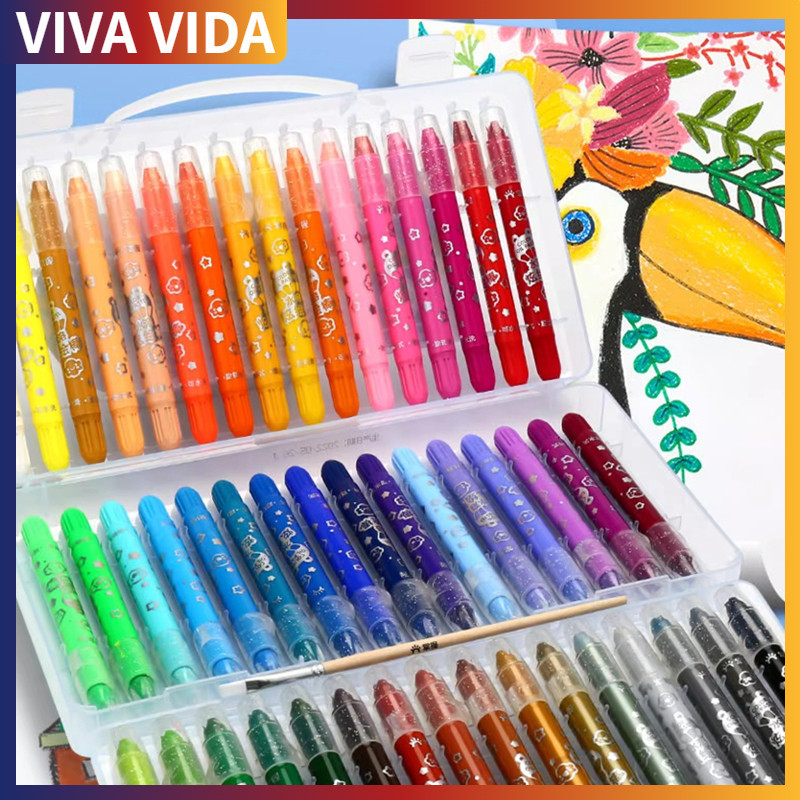 

KRAYON WARNA / CRAYON GRASP / CRAYON GRASP MATA SEDANG / SILKY CRAYON / WATER SOLUBLE CRAYON