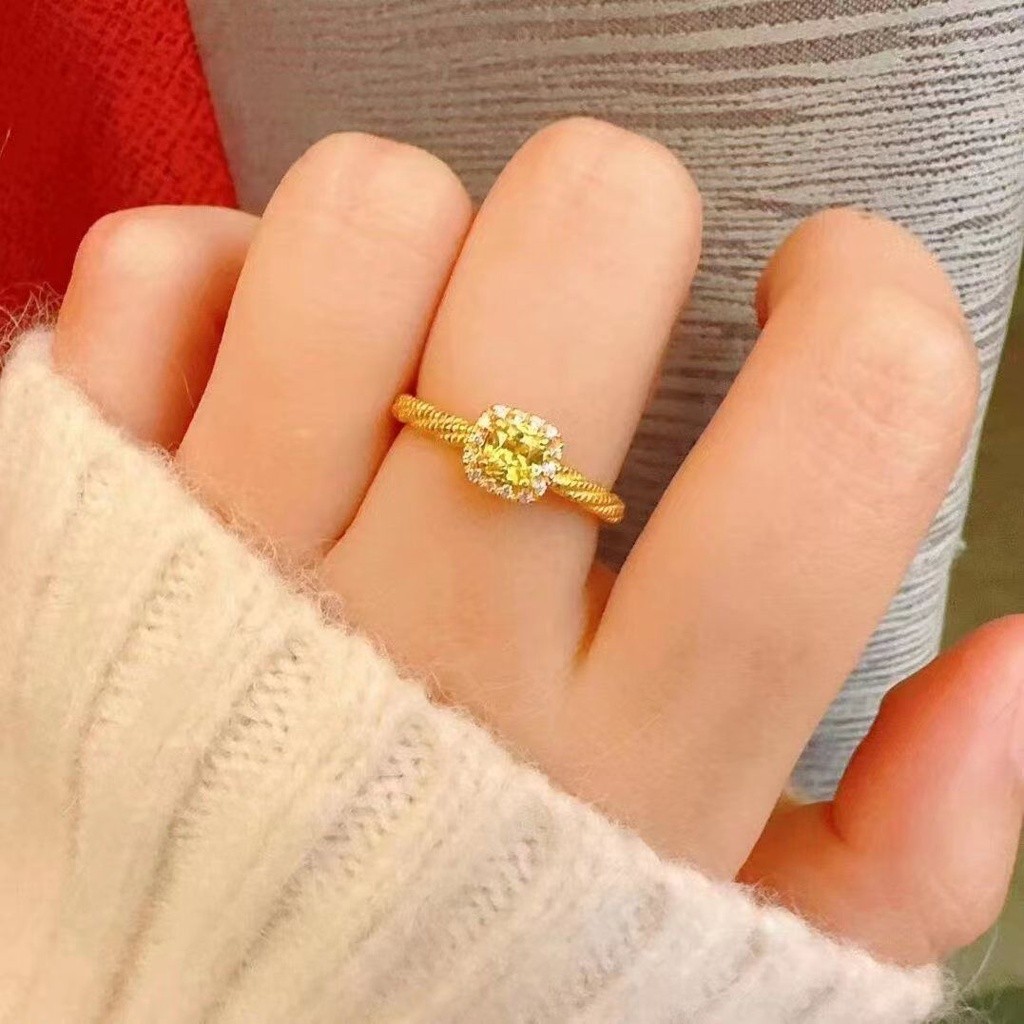 Cincin，Cincin Korea Baru, Cincin Berlian Imitasi Paduan, Cincin Berlian Imitasi