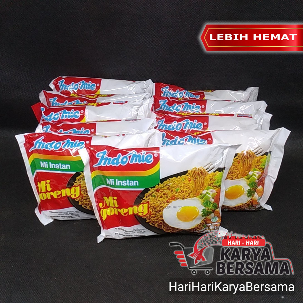 

INDOMIE MI INSTAN GORENG PACK 10 BUNGKUS X 80GR