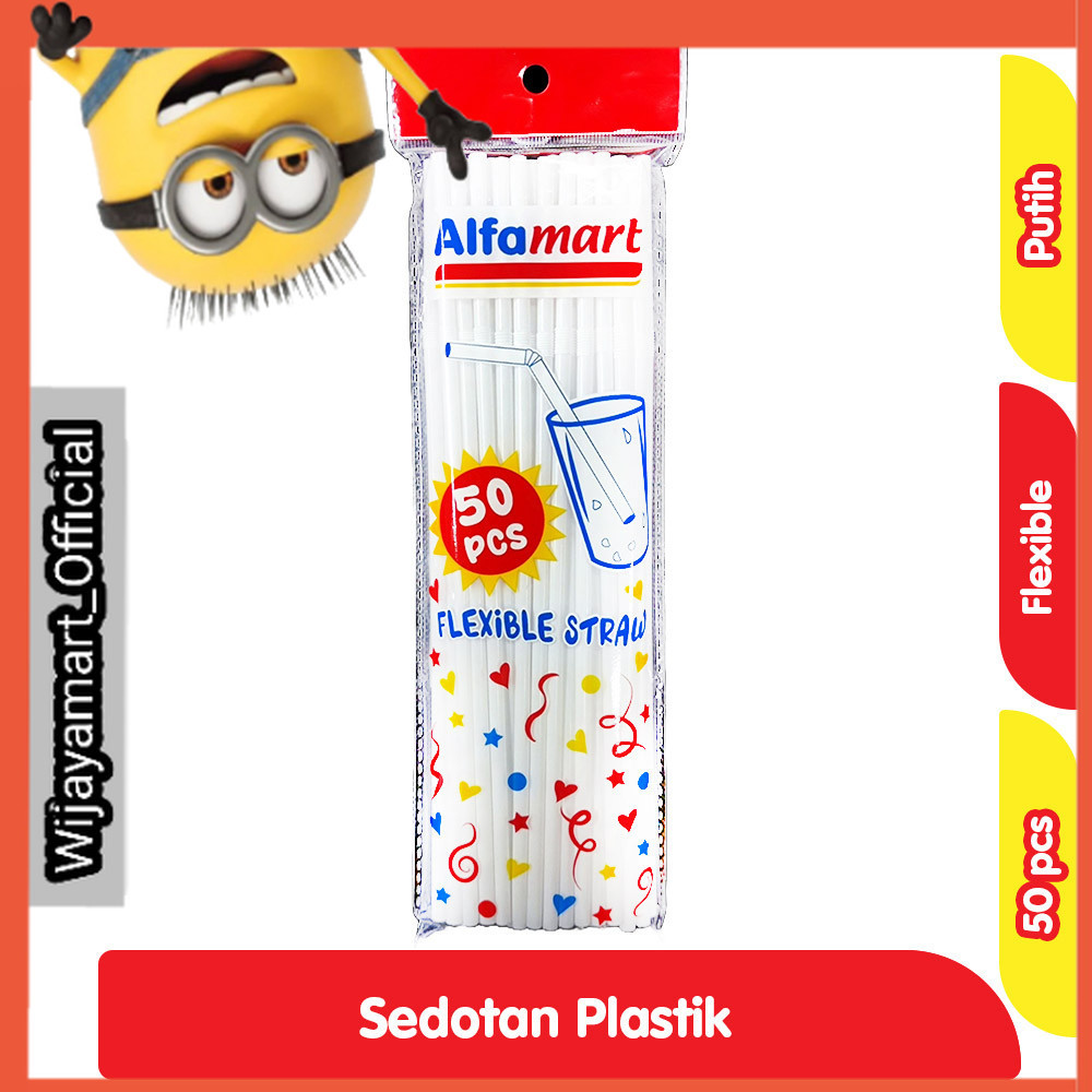 

Alfamart Sedotan Plastik Flexibel 50 pcs