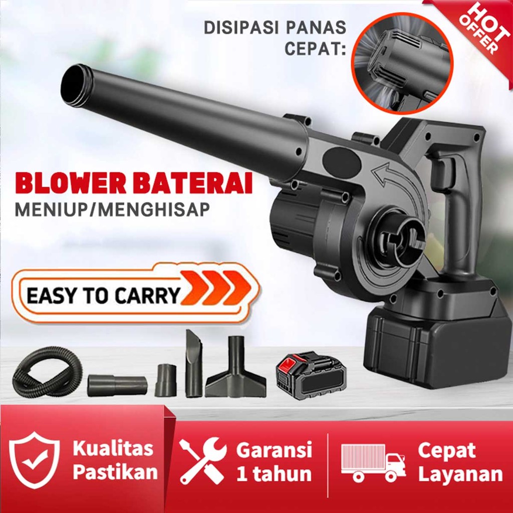 SAHAJA_BENI - KEELAT 1200W CORDLESS HANDHELD BLOWER & VACUUM CLEANER PORTABLE DUST LEAF