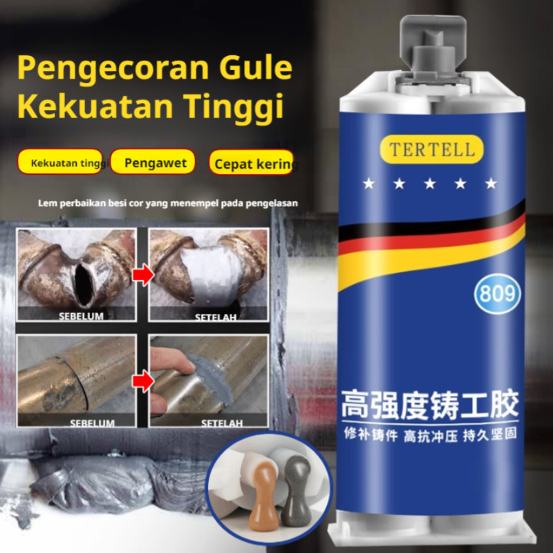 ⚡Pengiriman Cepat 24 Jam⚡Lem Pengecoran Agen Perbaikan Pita Aluminium Perekat Tahan Air Lem Super Le