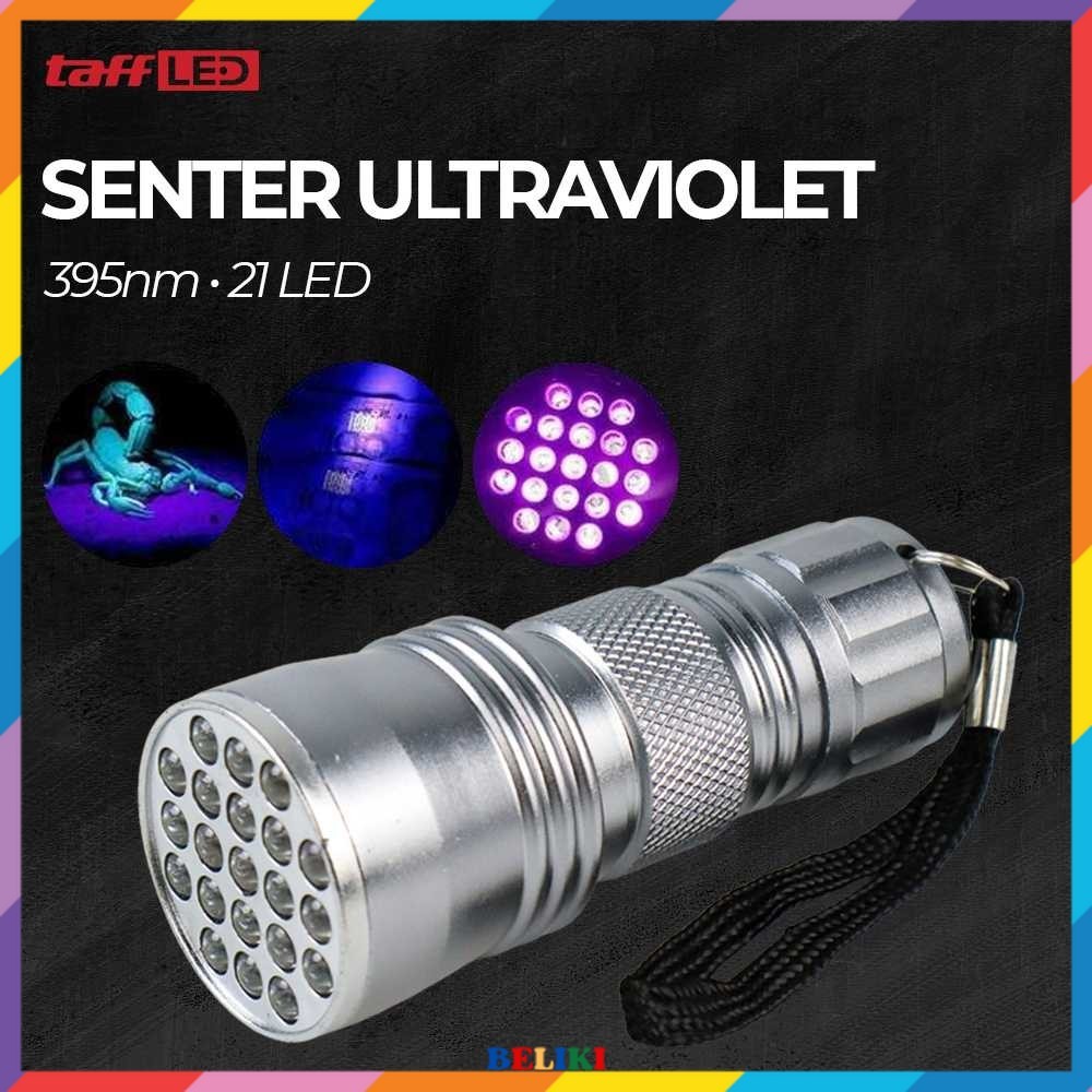 TaffLED Senter Ultraviolet 395nm 21 LED - UV-21