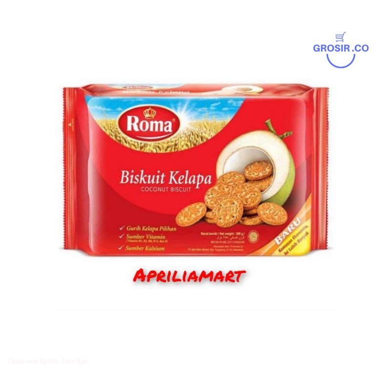 

Grosir Biskuit Roma Kelapa 300 gr