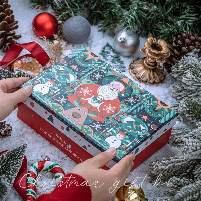 

Christmas hard box / hard box natal / gift box natal size 15 & 24 cm - santa, 15