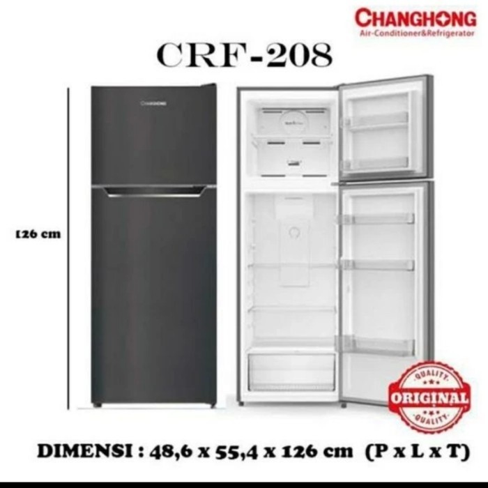 Kulkas 2 Pintu Changhong LOW WATT CRF208 Murah