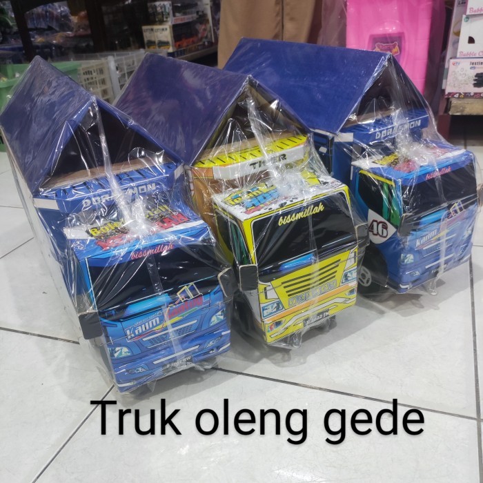 MAXH Mainan Anak Truk Oleng Kayu / Truck Oleng Kayu Besar (Khusus Instant) - truk kecil