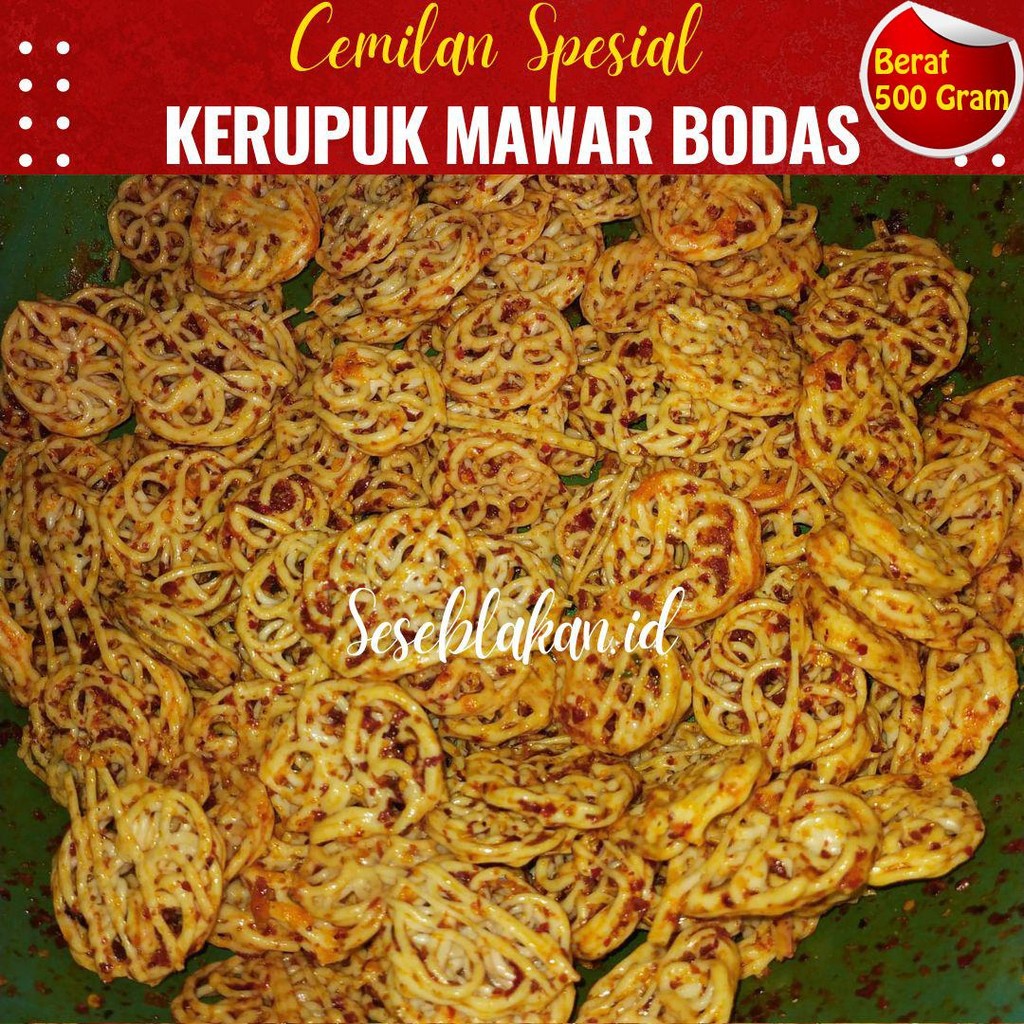 

Seblak mawar rafael extra pedas daun jeruk isi 500 gr